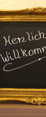Willkommensschild